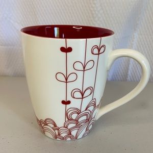 Starbucks New Bone China 2009 16 oz Red Heart Mug